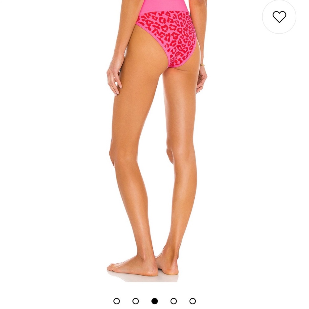 Beach Riot Emmy Bikini Bottom HighRise Red Leopard - Picture 3 of 6